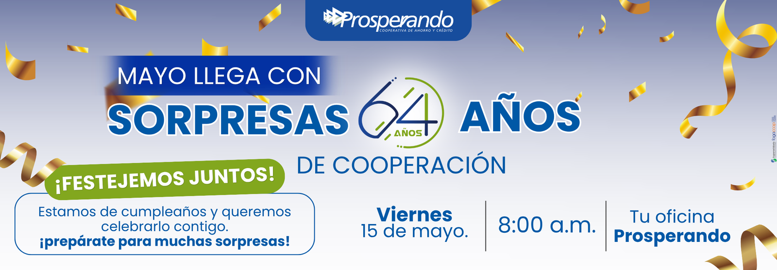 Prosperando — Nuevos beneficios